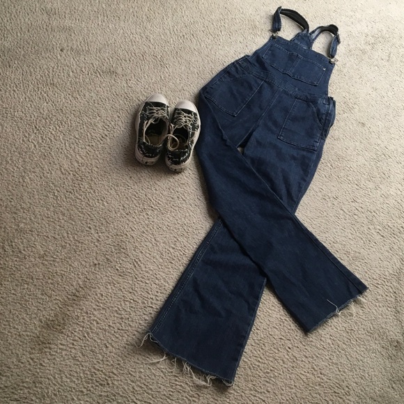 denim & denim Denim - DENIM & CO/ DARK BLUE OVERALLS